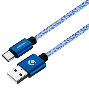 Micro Usb Charge+data Cable Sky Blue Volkano Vk-20060-bl