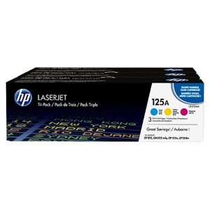 Hpcb543c_hp 125a Laserjet Toner Cartridge – Tri Pack (C/m/y)