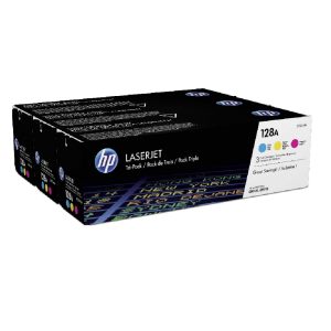 Hpce323e_hp 128a Laserjet Toner Cartridge – Tri Pack (C/m/y)